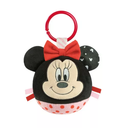 Disney Minnie Round plüss labdafigura, baba csörgő Clementoni