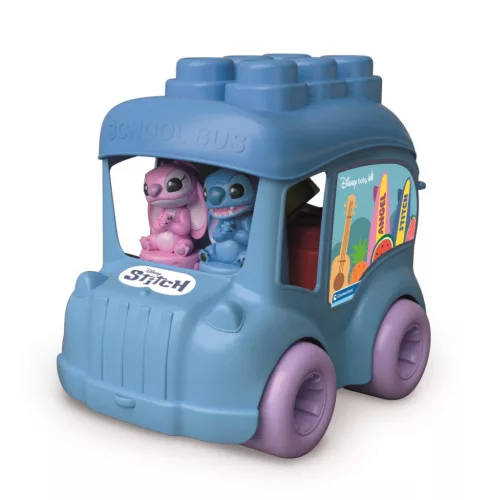 Disney Lilo és Stitch, A csillagkutya Clemmy szenzoros formaválogató busz Clementoni