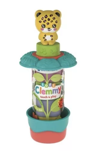 Színes Clemmy Garden Leopard puha építőkocka szett 7 db-os Clementoni