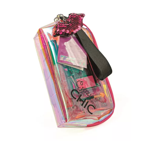 Crazy Chic Beauty sminkszett hologrammos neszeszerben Clementoni