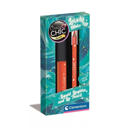 Crazy Chic Peach szájfény és szájkontúrceruza Clementoni