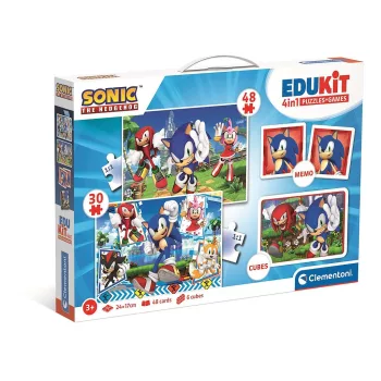   Sonic a sündisznó Characters 4 az 1-ben játékgyűjtemény Clementoni