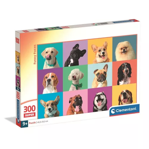 Állatos Funny Faces 300 db-os puzzle Clementoni