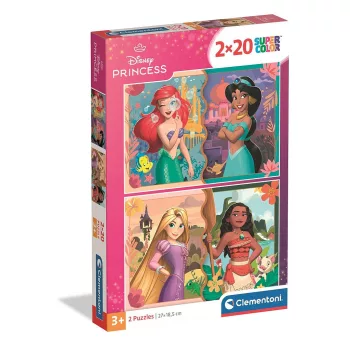   Disney Hercegnők Royal Journeys 2x20 db-os puzzle Clementoni