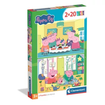 Peppa malac Party Time 2x20 db-os puzzle Clementoni