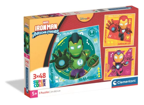 A Vasember és szupercsapata Hero Squad 3x48 db-os puzzle Clementoni