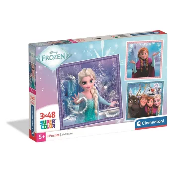 Disney Jégvarázs Snowy Bond 3x48 db-os puzzle Clementoni