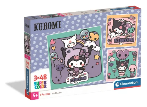 Hello Kitty Kuromi 3x48 db-os puzzle Clementoni