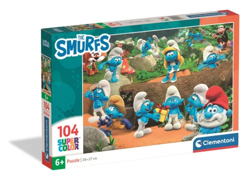 Hupikék törpikék Forest 104 db-os puzzle Clementoni