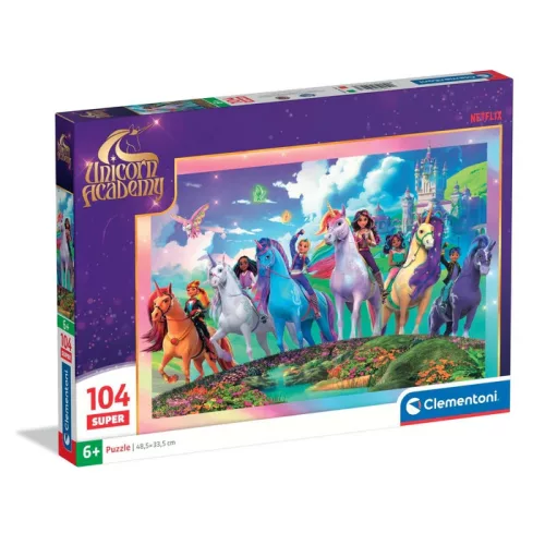 Unikornis Akadémia Mystic 104 db-os Super puzzle Clementoni