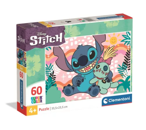 Disney Lilo és Stitch, A csillagkutya Scrump’s Day 60 db-os puzzle Clementoni