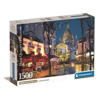 Párizs Montmarte 1500 db-os Compact puzzle Clementoni