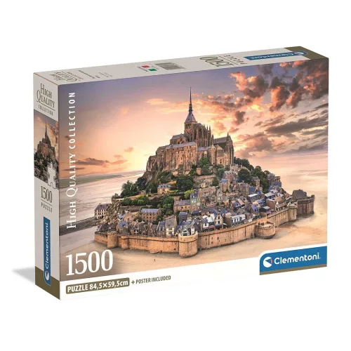 Franciaország Mont-Saint Michel 1500 db-os puzzle Clementoni