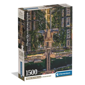 Párizs Flying Over 1500 db-os Compact puzzle Clementoni