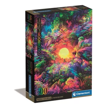   Színes dzsungel Psychedelic 500 db-os Compact puzzle Clementoni