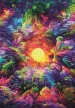 Színes dzsungel Psychedelic 500 db-os Compact puzzle Clementoni