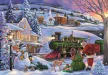 Karácsonyi Train 500 db-os Compact puzzle Clementoni