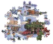 Karácsonyi Train 500 db-os Compact puzzle Clementoni