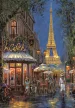 Párizs Night at Eiffel Café 500 db-os Compact puzzle Clementoni