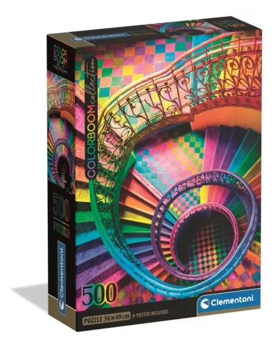 Színes lépcső Colorboom 500 db-os Compact puzzle Clementoni