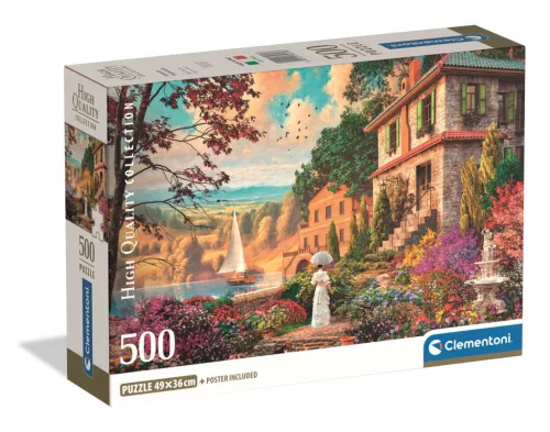 Tájkép Victorian Promenade 500 db-os Compact puzzle Clementoni