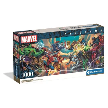   Bosszúállók VS Villains 1000 db-os panoráma Compact puzzle Clementoni