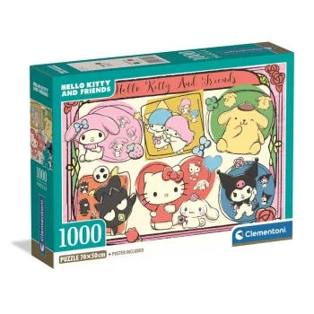  Hello Kitty Forever Friends 1000 db-os Compact puzzle Clementoni