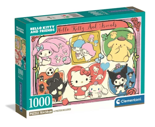 Hello Kitty Forever Friends 1000 db-os Compact puzzle Clementoni