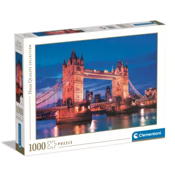 London Tower Bridge Night 1000 db-os puzzle Clementoni