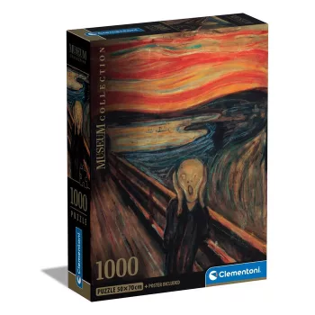   Művészet A sikoly Munch 1000 db-os Compact puzzle Clementoni