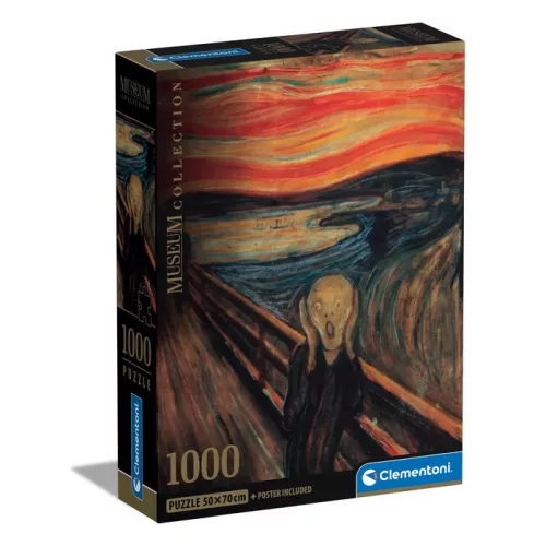 Művészet A sikoly Munch 1000 db-os Compact puzzle Clementoni