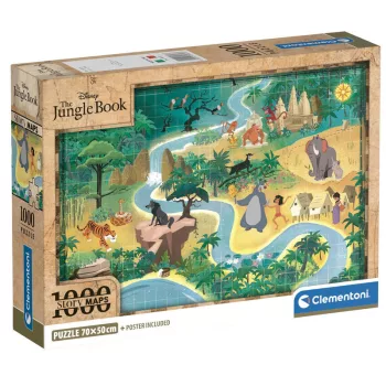 Mesetérkép Jungle Book Story 1000 db-os puzzle Clementoni