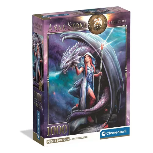Anne Stokes Dragon Mage 1000 db-os Compact puzzle Clementoni