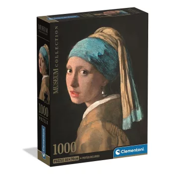   Művészet Girl with a Pearl Earring 1000 db-os Compact puzzle Clementoni