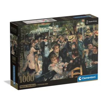   Művészet Bál a Moulin de la Galette-ben Renoir 1000 db-os Compact puzzle Clementoni