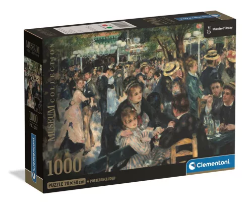 Művészet Bál a Moulin de la Galette-ben Renoir 1000 db-os Compact puzzle Clementoni