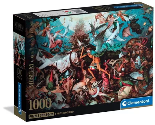 Művészet A Lázadó angyalok bukása Bruegel 1000 db-os Compact puzzle Clementoni