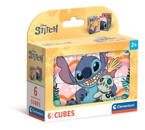 Disney Lilo és Stitch, A csillagkutya Smile mesekocka 6 db-os Clementoni
