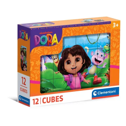 Dóra, a felfedező Jungle mesekocka 12 db-os Clementoni