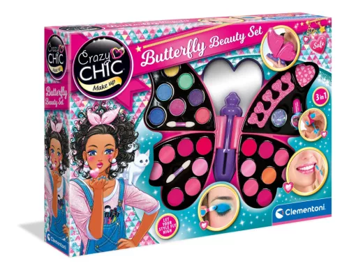 Crazy Chic Butterfly szépségápoló készlet Clementoni