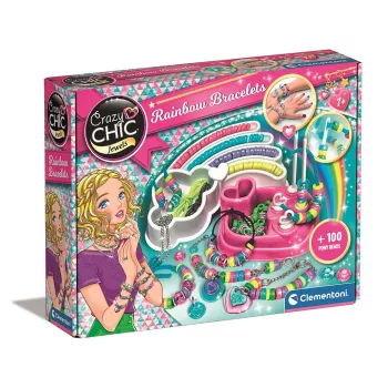   Crazy Chic Rainbow karkötő készítő kreatív szett Clementoni