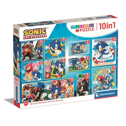 Sonic a sündisznó Heroes Rivals 10 az 1-ben puzzle Clementoni