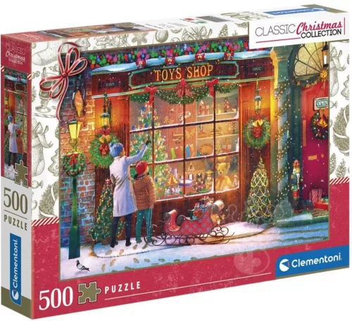Karácsonyi Toys Shop 500 db-os puzzle Clementoni