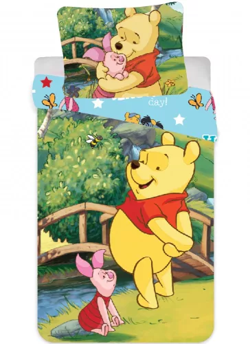 Disney Micimackó Bridge gyerek, ovis ágyneműhuzat 90×140cm, 40×55 cm