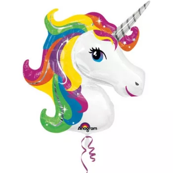 Unikornis Rainbow fólia lufi 83 cm