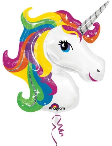 Unikornis Rainbow fólia lufi 83 cm