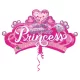 Princess Crown, Hercegnő fólia lufi 81 cm