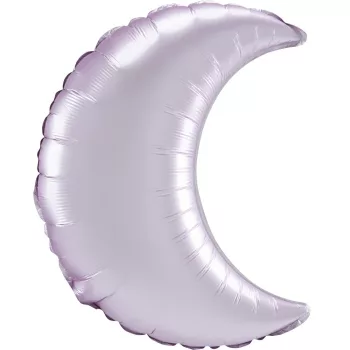 Pastel Pink szatén hold fólia lufi 43 cm