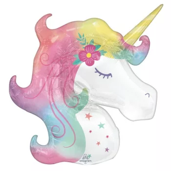 Unikornis Pastel fólia lufi 83 cm