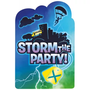 Battle Royal Storm party meghívó 8 db-os